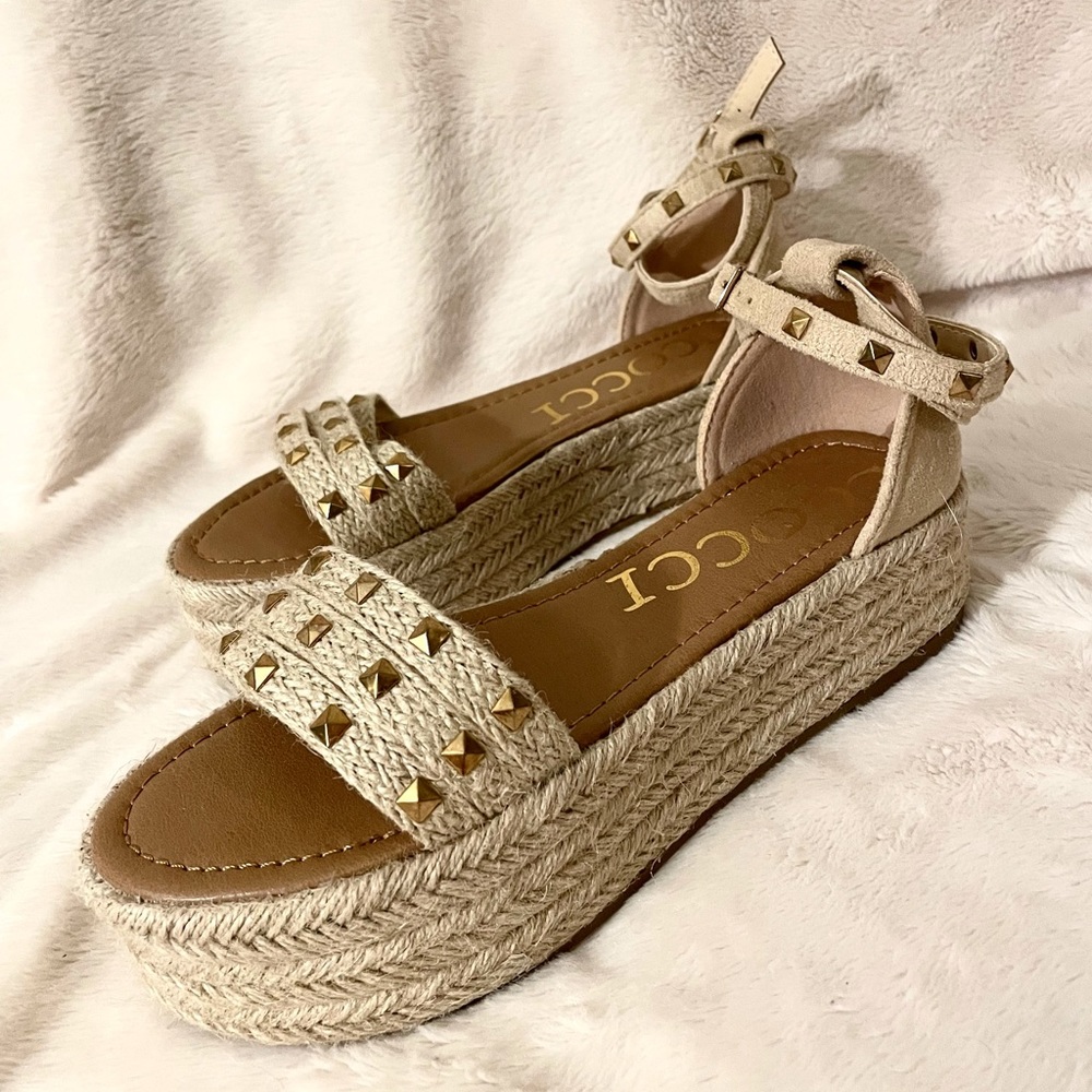 Studded Espadrille Sandals